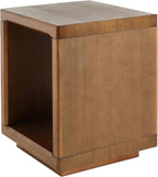 Christopher Knight Home Cubes Modern Coffee Table with Storage, Wooden Square Side Table, Living Room Sofa End Table, Walnut