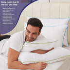 Bed Pillows King Size Set of 2,for Sleeping, Adjustable King Pillows 2 Pack with Zipper, Cooling Hotel Quality with Premium Soft Down Alternative Fill
