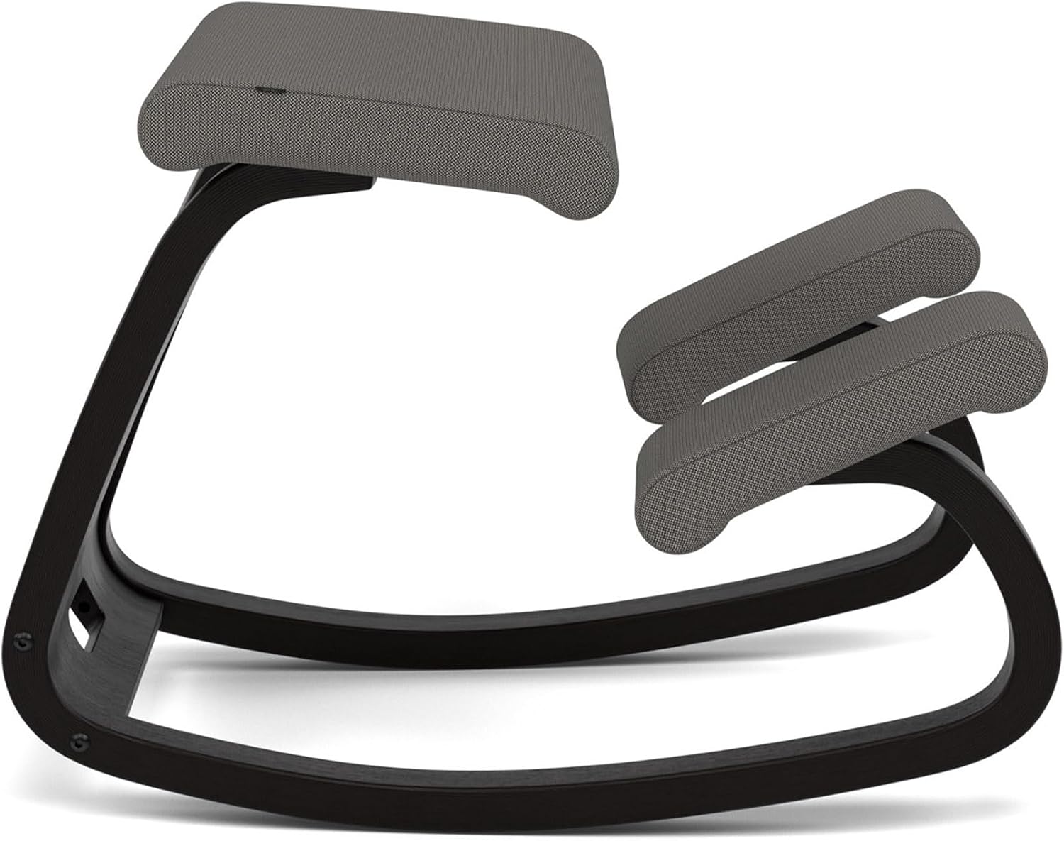 Varier Variable Black/Grey Ergonomic Office Kneeling Chair for Desk – Back Pain Relief, Rocking Seat for Home, Study & Posture Support – 10 Year Quality Guarantee