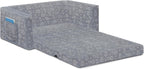 Delta Children - Serta Perfect Sleeper Kids 2-Seater Sofa, Convertible 2-in-1 Flip Open Toddler Couch Sleeper, Foam Chair for Playroom & Bedroom, Bed Lounger, Comfy Play Sleeping Lounge Chair, Grey