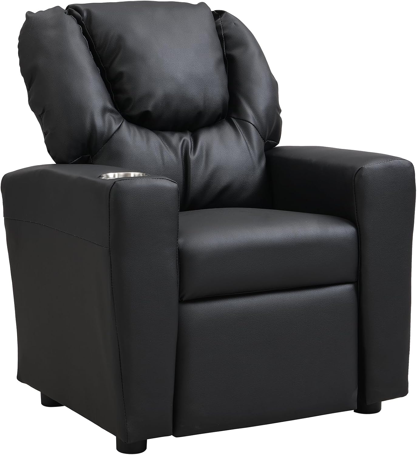 Recliner Chair Black PVC PU612
