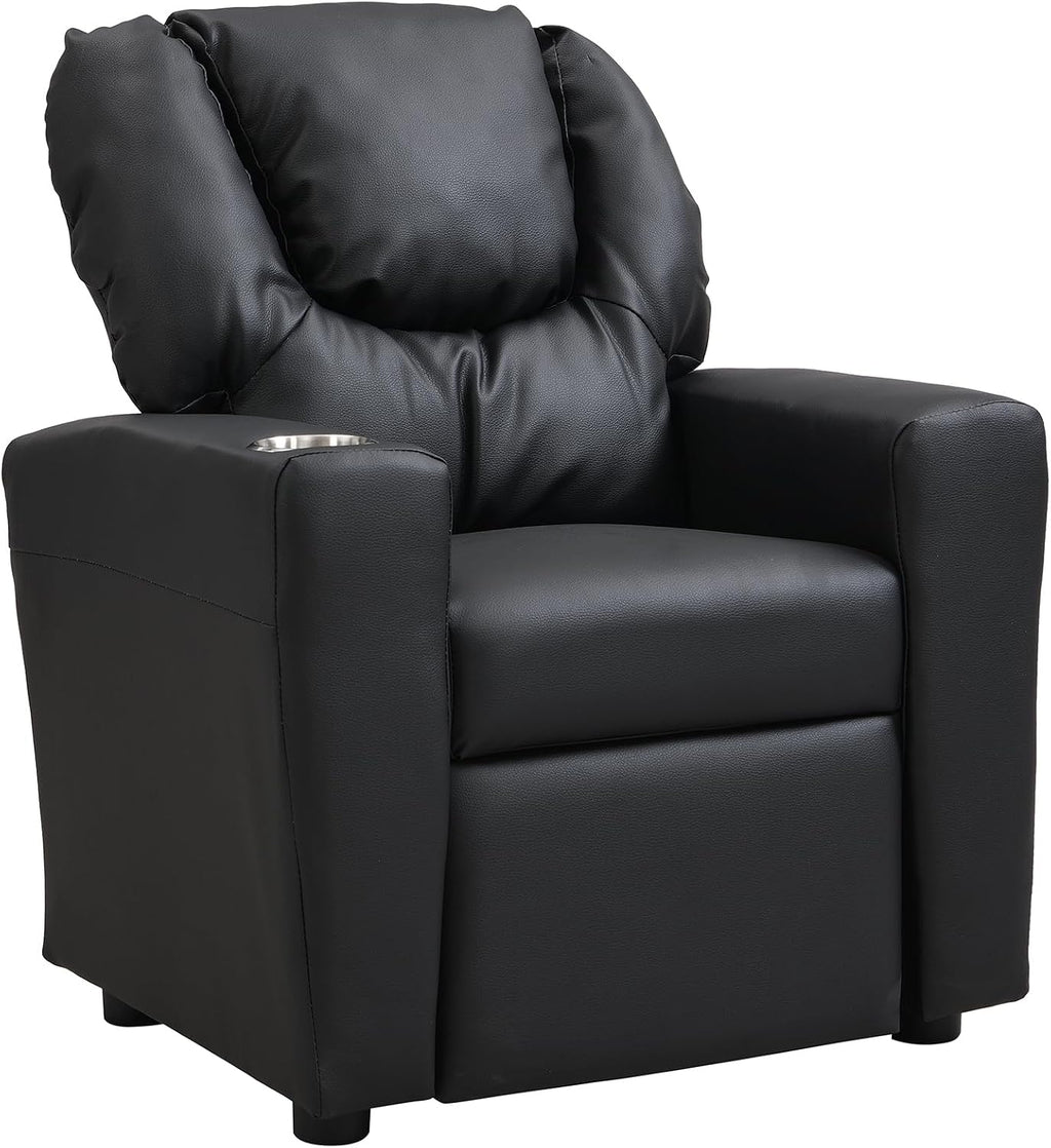 Recliner Chair Black PVC