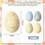 Waipfaru 16 Pcs Easter Eggs, Plastic Easter Decorations, Speckled Easter Table Decor, Easter Centerpiece Table Decorations for Indoor Outdoor Home Vase Filler Basket Spring Party DIY