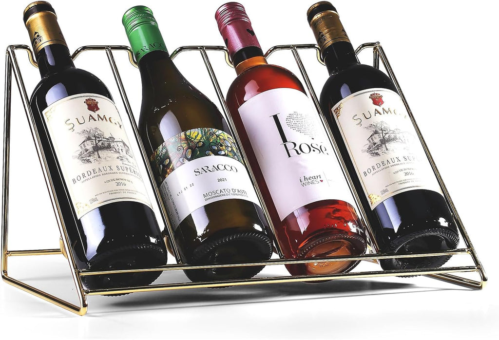Wine Bottle Display Shelf,Wine Storage Rack, Liquor Bottle Display Shelf, Bar Kitchen Small Wine Rack for Bar Family