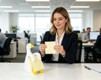 Silly Goose Pop-up Sticky Note Dispenser, Includes 1 Pad of 3x3 in Super Sticky Notes, 100 Sheets, Resin Cute Handmade Desk Holder for Office & Home, Funny Goose Desk Decorations-Yellow