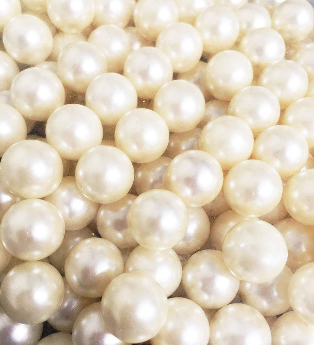 LolaSaturdays™ Pearls 320pcs Loose Beads - no Hole, Bulk vase Filler Pearls for centerpieces Jewelry or Wedding Decorations, Pearl vase Filler Beads