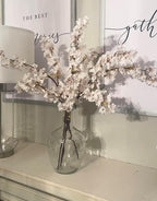 Hewory Large Glass Vase for Decor, 12in Clear Tall Farmhouse Decorative Floor Vase, Round Bubble Balloon Glass Jug Vases for Coffee Table Fireplace Mantel Entryway Living Room Bedroom Kitchen