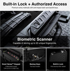 VAULTEK LifePod XR Series Weatherproof Safe Modular Interior Secure Rugged Portable Lockbox with Optional Biometric Scanner and Backlit Keypad