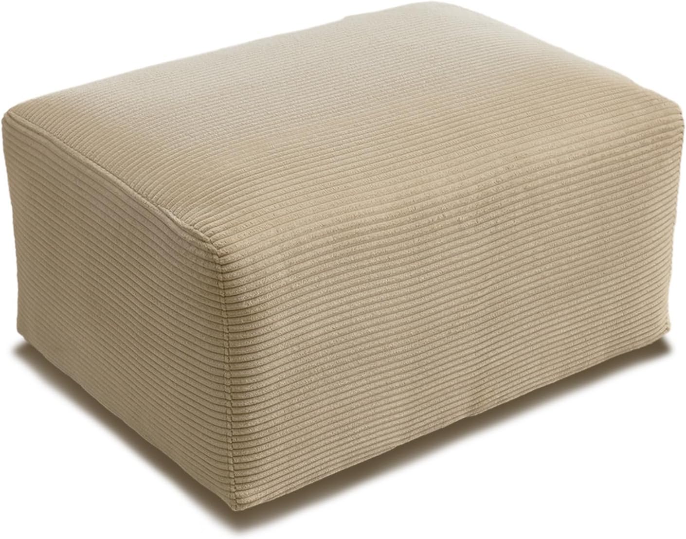 VINGLI Movable Ottoman for Corduroy Cloud Sectional Couches,Khaki