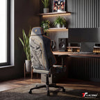 TTRACING Jujutsu Kaisen Yuji Itadori Gaming Chair with 22.6" Wide Seat | Premium faux leather & cold-cure foam, ideal for home office or streaming. Features full-tilt mechanism & 4D armrests.
