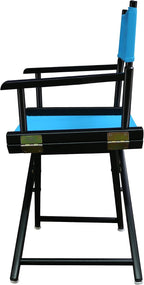 Casual Home 200-02/021-27 Director Chair 18" - Classic Height BlackFrame/Turquoise Canvas