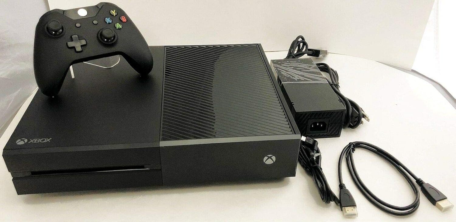 Microsoft Xbox One 1TB Matte Black Console Bundle Video Game System Accessories (Renewed)