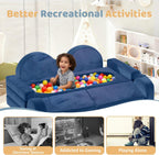 12pcs Modular Kids Play Couch - CPC Certified Convertible Toddler Sectional Sofa, Washable Durable Foam Floor Cushion for Kids Playroom (Play Fort/Castle)
