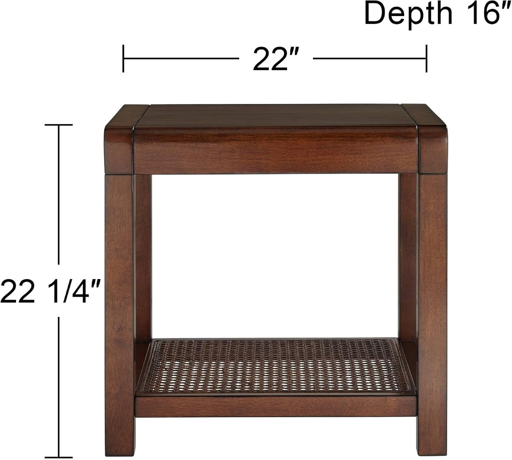 55 Downing Street Powell 22" Wide Brown Wood Side Table