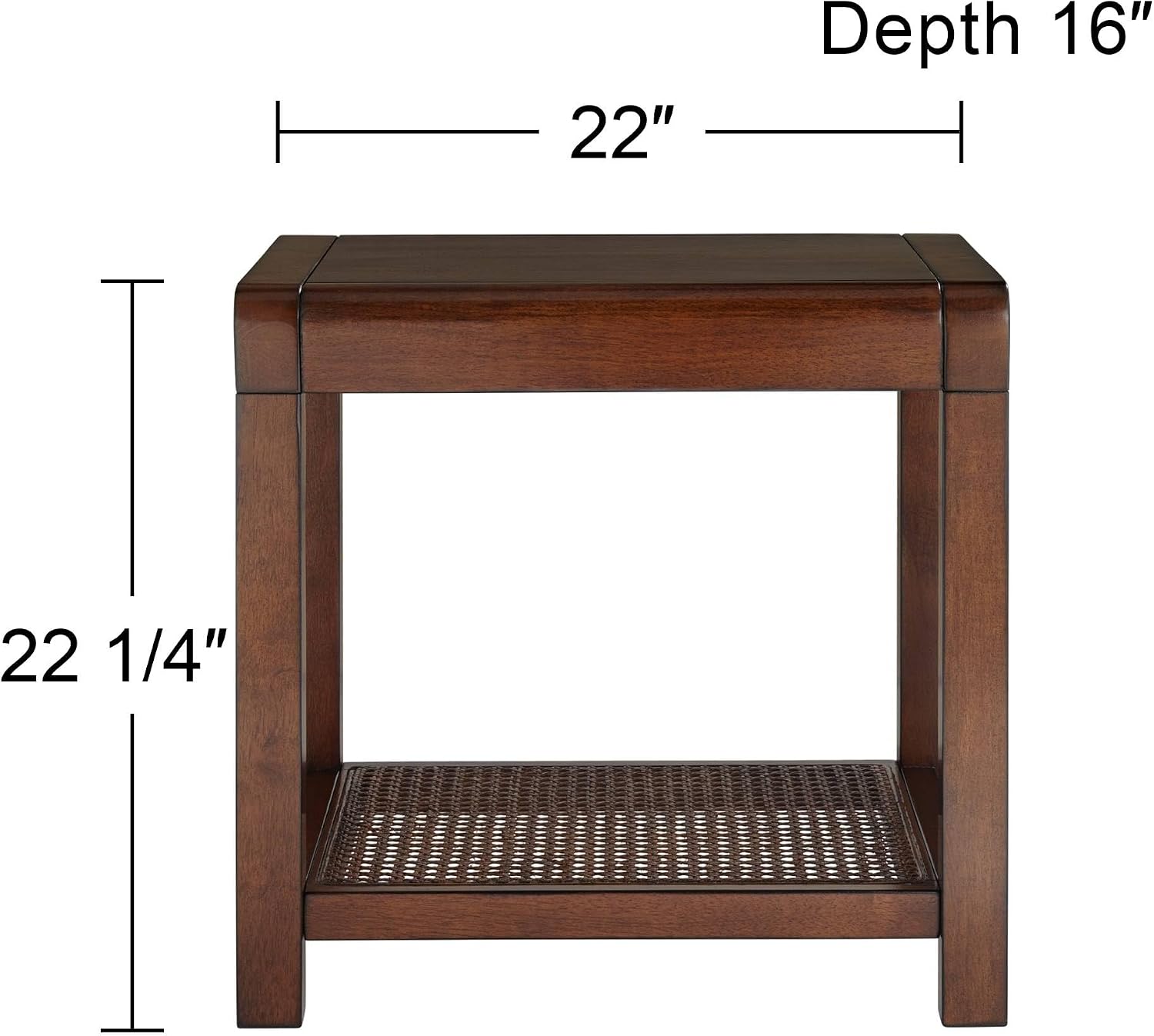 55 Downing Street Powell 22" Wide Brown Wood Side Table