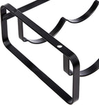 Amazon Basics Tabletop Stackable 4-Bottle Metal Wine Rack, Wine Storage, Space Saving, No Assembly Required, 3.74"D x 15.75"W x 7.87"H, Black