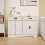 Farmhouse Buffet Cabinet Storage Sideboard, with 2 Drawers and 4 Doors, for Dining Living Room Kitchen,for Kitchen Home