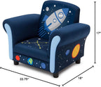 Delta Children Space Adventures Kids Upholstered Chair, Blue