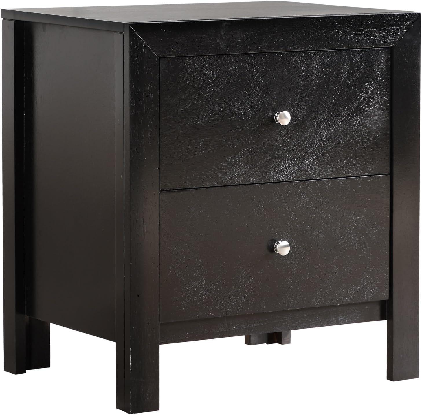 Elegantly Designed Bedside Table in Chic Black,for Small Spaces