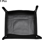 HARFINGTON Repotting Mat 19.7" x 19.7" Oxford Cloth Waterproof Plant Repotting Mat Foldable Portable Gardening Potting Tray with Plastic Buckle for Indoor Plant Change Soil, Black