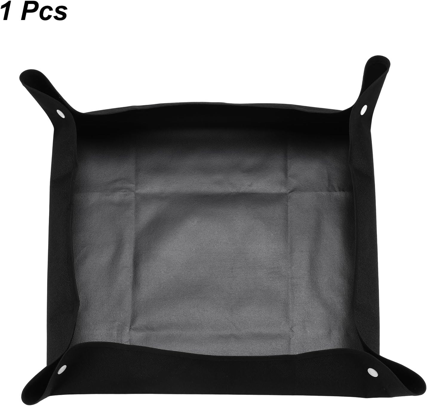 HARFINGTON Repotting Mat 19.7" x 19.7" Oxford Cloth Waterproof Plant Repotting Mat Foldable Portable Gardening Potting Tray with Plastic Buckle for Indoor Plant Change Soil, Black
