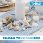 Tumbler Home Medium Sized Shells in a Delightful Mix of Whites, Tans and Pinks | 1 Pound | Perfect for Crafts, Beach Home Decor, Weddings, Vase Filler and Classrooms