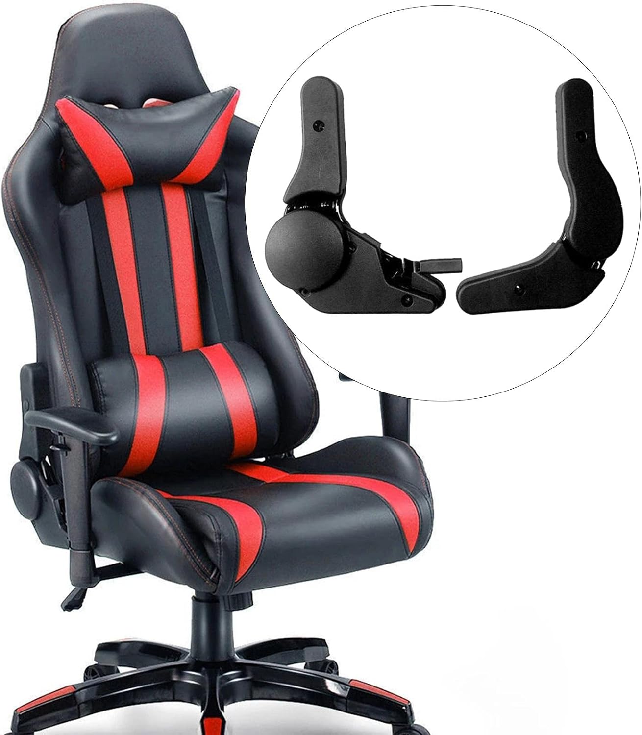 Esquirla Chair Multi Angle Adjuster Adjustable Mounting Practical Replacement for Office Chair Gaming Seat Angle Adjuster Accessory Spare Parts, Black