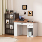 Drafting Table with Storage Cabinet & Drawers, Adjustable Drawing Desk with Open Shelves, Craft Table Painting Desk for Artists, Painters, Drawing, Crafting, Reading, Writing, Working