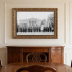 Women's Suffrage Voting Rights Protest At The White House Poster Posters Prints Canvas Deco Paintings Vintage Wall Art For Offices Living Rooms And Bedrooms Hanging Frame 12" L X 18" W