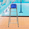Swimming Pool Stainless Steel Lifeguard Chairs, Pool Deck Lifeguard Chairs with Hole & Hook,Loads 661lbs(304,1.8m)