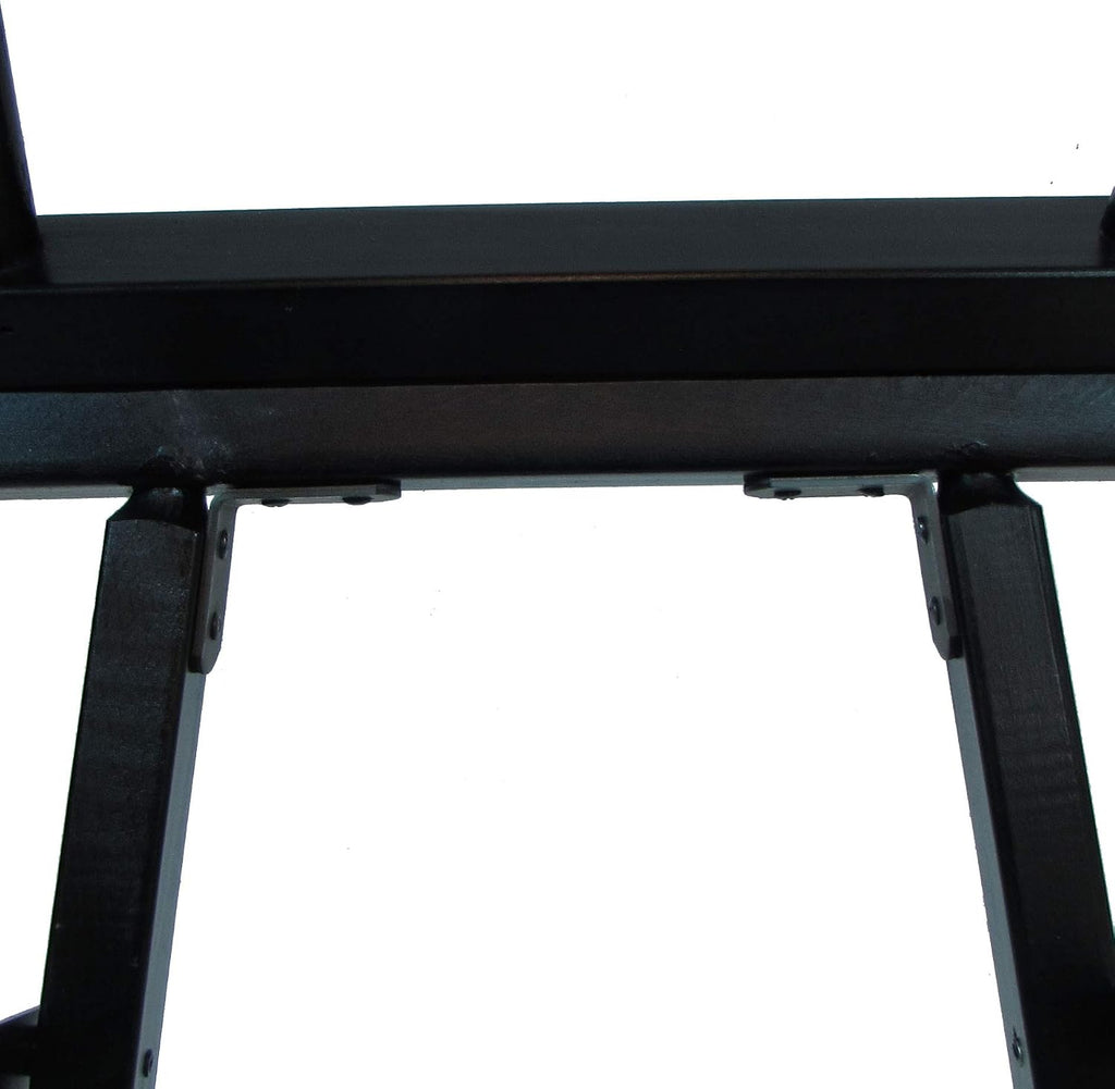 TLT Personalized Imprinted Commercial 18 Inch Table Height Black Frame Director's Chair - Purple
