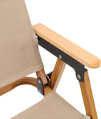 Zopsc Kids Folding Camping Chair, Portable Children Camp Chair with Aluminum Frame Wood Grain Canvas, Outdoor Toddler Seat for Beach