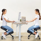 Kneeling Chair Ergonomic for Office, Height Adjustable Stool with Thick Foam Cushions for Home and Office to Improve Posture