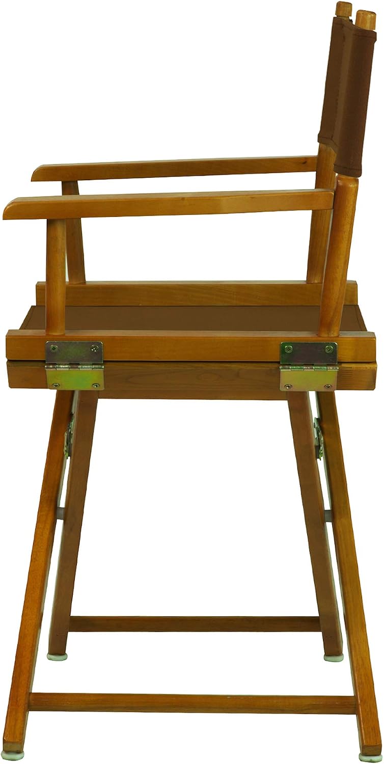 Casual Home 200-55/021-45 Director Chair 18" - Classic Height Honey OakFrame/Brown Canvas