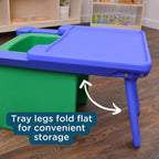 Children's Factory Edutray Desk Attachment for Cube Chair – Toddler Study Surface for Homeschool, Classroom, Space-Saving, Durable, Easy-Clean Plastic