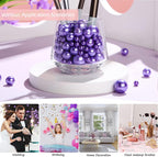 100Pieces Floating NO Hole Pearls Beads for Vases and 500 PCS for Floating,Floating Beads for Centerpiece,Home Decor,Party Table Wedding,Makeup Brush Beads