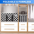 BETU 4 Pack Moving Bags Moving Storage College Dorm Camping Packing Travel PE Heavy Duty, Sturdy Handle, Zipper Large Storage Tote Bag Moving Boxes Box Alternative - White Plaid 29L x 15W x 15H