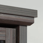 Sauder Aspen Post Hutch in, Pebble Pine Finish