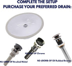 Nantucket Sinks GB-17x14-W Undermount Bathroom Sink – 17"x14" Oval White Bowl Bath Vanity Sink, Glazed Bottom for Open Console, w Overflow – Ceramic, High Gloss, Stain & Scratch Resistant