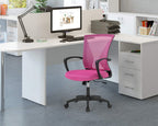 Home Office Chair Computer Ergonomic Chair Mesh Mid Back with Wheels Lumbar Support Armrest and Adjustable Executive for Men&Women