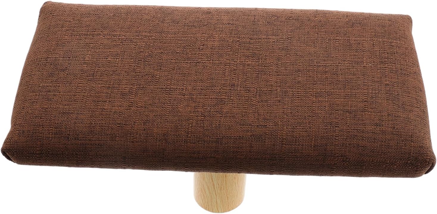 GLEAVI Wooden Bench Prayer Kneeler Stool Ergonomic Small Brown Seiza Posture Bench for Adults Under 150cm Height Seat for Home Zen Practice