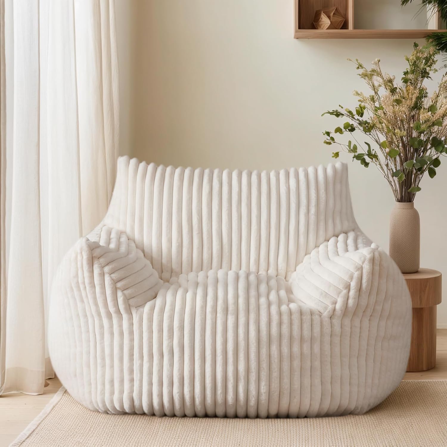 Oversized Bean Bag Chair for Living Room Furniture Bean Bag Chairs for Adults- Small Couch & Lounge Accent Chair for Living Room Chairs or Bedroom