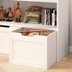 Book Organizer, Toy Storage Cabinet Organizer, White
