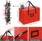 RUODON 12 Pack Christmas Lights Storage Holders with Storage Bag Hanging Rope Cord String Winder Organizer Holiday Lights Storage Hold Up to 164 Feet for Tree Lights, Electric Cords, Garlands (Red)