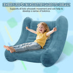Sensory Rocker Chair for Kids, 55” x 55” x 46” Air Cloud Rocker, Inflatable Sensory Chair for Autistic ADHD Child, Indoor/Outdoor Toddler Rocking Chair