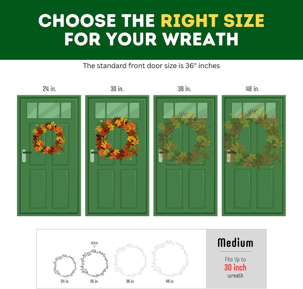ProPik Christmas Wreath Storage Bag 30" - 2 Pack Clear Xmas Wreath Storage Container - Garland Holiday Artificial Wreath Storage Holder - Water Proof Transparent PVC with Handles (30 Inch, White)