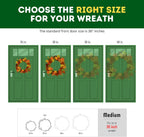 ProPik Christmas Wreath Storage Bag 30" - 2 Pack Clear Xmas Wreath Storage Container - Garland Holiday Artificial Wreath Storage Holder - Water Proof Transparent PVC with Handles (30 Inch, White)