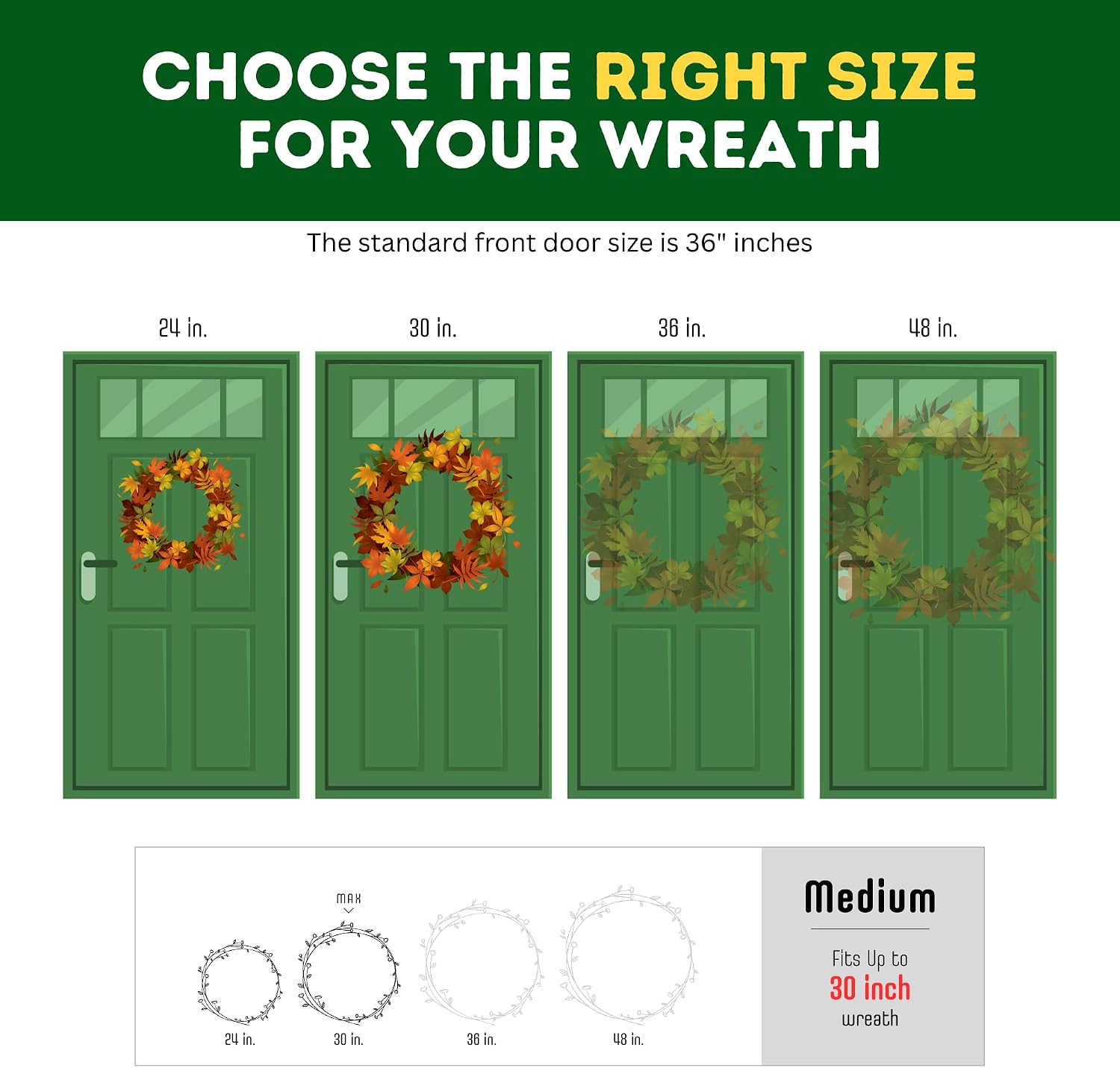 ProPik Christmas Wreath Storage Bag 30" - 2 Pack Clear Xmas Wreath Storage Container - Garland Holiday Artificial Wreath Storage Holder - Water Proof Transparent PVC with Handles (30 Inch, White)