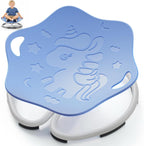 Spinning Chair for Autistic Kids, Sensory Swivel Chairs, Sit and Spin Sensory Toys with Grippable Handle Design, Trains Body Coordination, Autism ADHD Chairs Indoor Outdoor Play Equipment (Blue)
