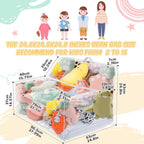 Teenyyou Stuffed Animal Storage Bean Bag Chair Sofa Cover Zipper Large Transparent PVC Stuffed Animal Organizer Bean Bag Seat Only for Organizing Rooms Plush Toys When Filled(38 Inch,Sofa Style)